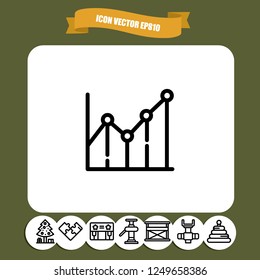 Diagram chart icon vector