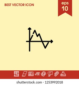 Diagram chart icon vector