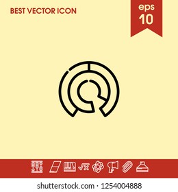 Diagram chart icon vector