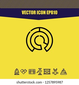 Diagram chart icon vector