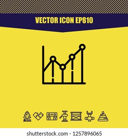 Diagram chart icon vector