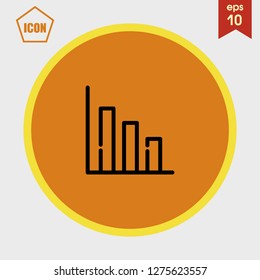 Diagram chart icon vector