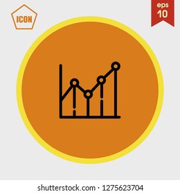 Diagram chart icon vector