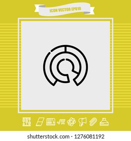 Diagram chart icon vector