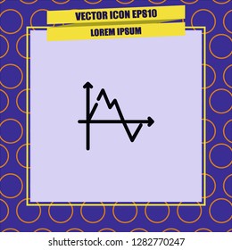 Diagram chart icon vector