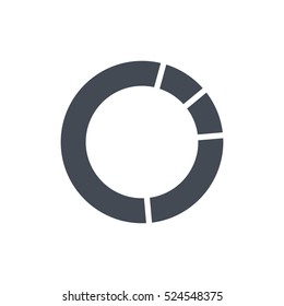 Diagram Chart Icon Vector Business Solid Glyph silhouette