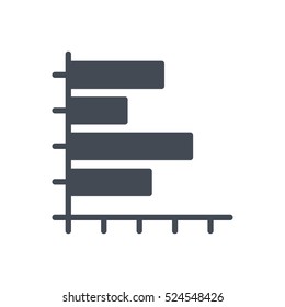 Diagram Chart Icon Vector Business Solid Glyph silhouette