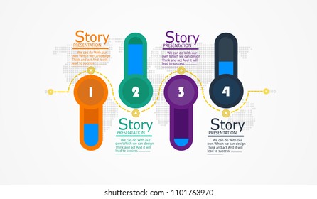 diagram, chart, vector Used for business or educational purposes.