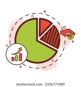 diagram circle icon design, business icons.