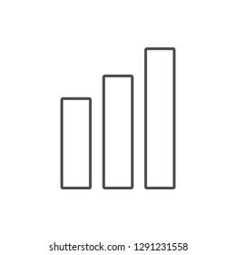 diagram columns icon. Element of cyber security for mobile concept and web apps icon. Thin line icon for website design and development, app development