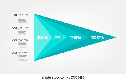 Diagram concentrate pyramid elements color infographics. Some of chart, graph, parts, processes. Vector business template for presentation. Can be used for workflow layout, diagram, banner, web design