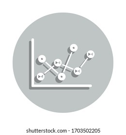 diagram, data, graph badge icon. Simple glyph, flat vector of Network icons for ui and ux, website or mobile application
