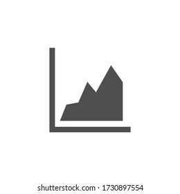 diagram data vector icon on white background