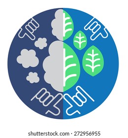 diagram depicts environment problems we can save earth with our love.
environment concerned supports people to give the our love. 