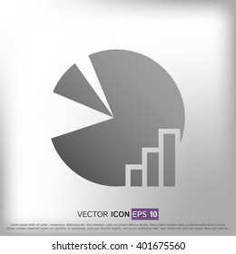 Diagram. EPS 10 Flat Icon. Vector Illustration.