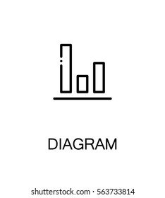 Diagram flat icon set. Collection of high quality outline symbols for web design, mobile app. Diagram vector thin line icons or logo.