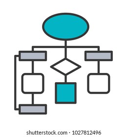 diagram flow chart connection empty