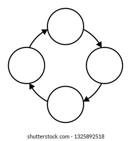 Diagram Four Circles Stock Vector (Royalty Free) 1325892518 | Shutterstock