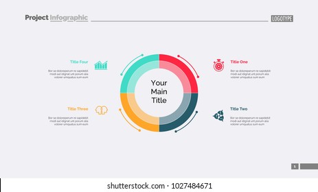  Diagram With Four Elements Slide Template