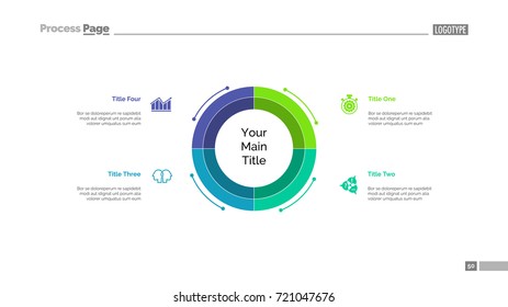  Diagram With Four Elements Slide Template