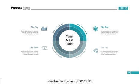  Diagram With Four Elements Slide Template