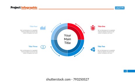  Diagram With Four Elements Slide Template
