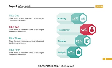 Diagram with Four Options Slide Template