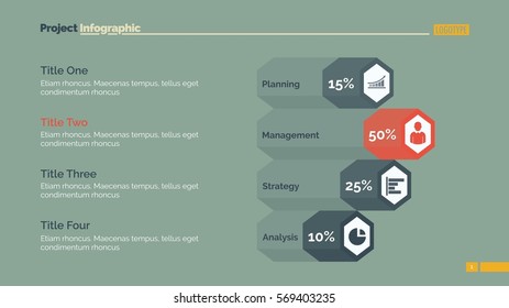 Diagram with Four Options Slide Template
