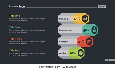 Diagram with Four Options Slide Template