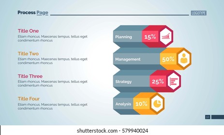 Diagram with Four Options Slide Template