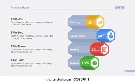 Diagram with Four Options Slide Template