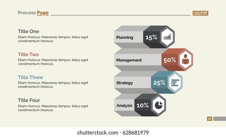 Diagram with Four Options Slide Template