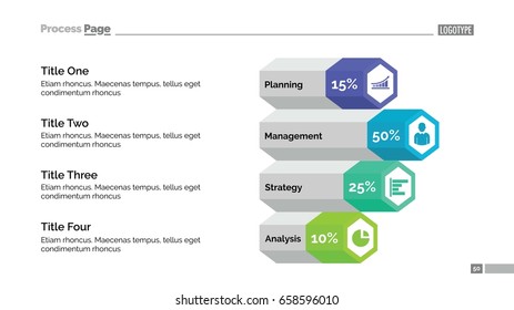 Diagram with Four Options Slide Template