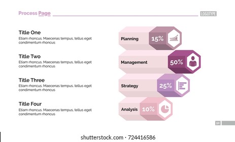 Diagram with Four Options Slide Template