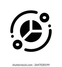 diagram glyph icon. Strong and solid vector icon for websites, mobile interfaces, presentations, and visual branding. High quality and easy to edit.