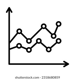 Diagram, Graph Icon Design Vector template Illustration