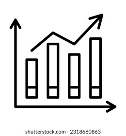 Diagram, Graph Icon Design Vector template Illustration