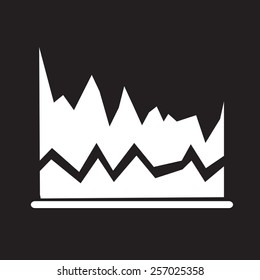 Diagram graph icon illustration design