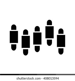 Diagram graph icon illustration design