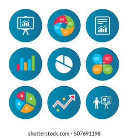 Diagram graph Pie chart. Presentation billboard.