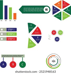 

Diagram, graph, presentation, chart, and business concept infographic template in vector format.