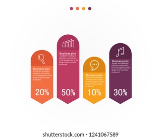 diagram graph % vector illustration