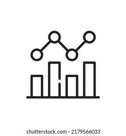 Diagrama, Gráficos, Gráfico. Simple Relacionado Iconos vectores Set para Video, Aplicaciones Móviles, Sitios Web, Proyectos de impresión y su Diseño. Diagrama, gráficos, icono Gráfico Ilustración plana negra sobre fondo blanco.