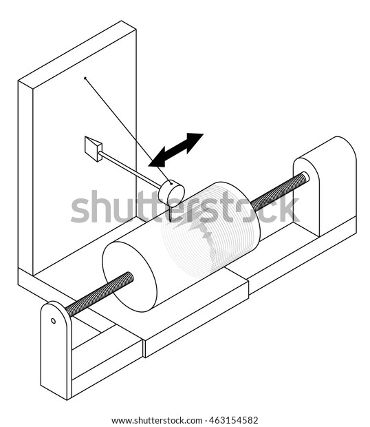 Diagram How Seismograph Works Detect Side Stock Vector Royalty Free 463154582