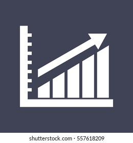 diagram up icon.