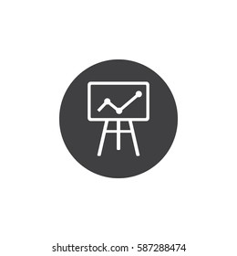 diagram up icon.