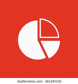The diagram icon. Chart and infograph, infographic, graph, flowchart symbol. Flat Vector illustration