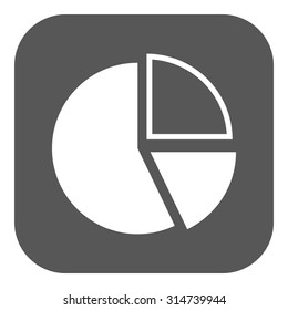 The diagram icon. Chart and infographic, graph, flowchart symbol. Flat Vector illustration. Button