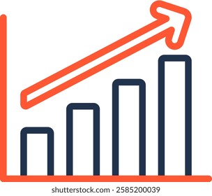 Diagram Icon Color Line Vector Illustration