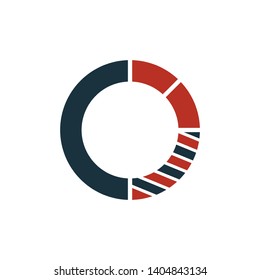 Diagram icon. Creative symbol in two colors. Pixel perfect diagram icon for web design, apps, software, print usage